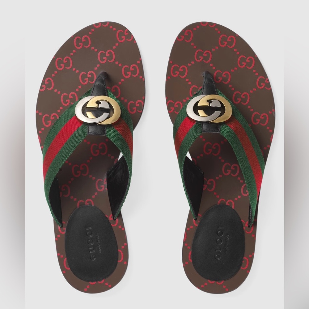 Gucci Thong Sandal size 38 worn one time box included